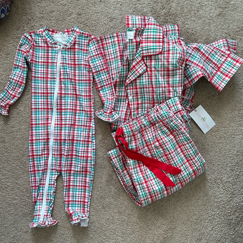 NWT Cecil and Lou mommy and me matching PJ’s
